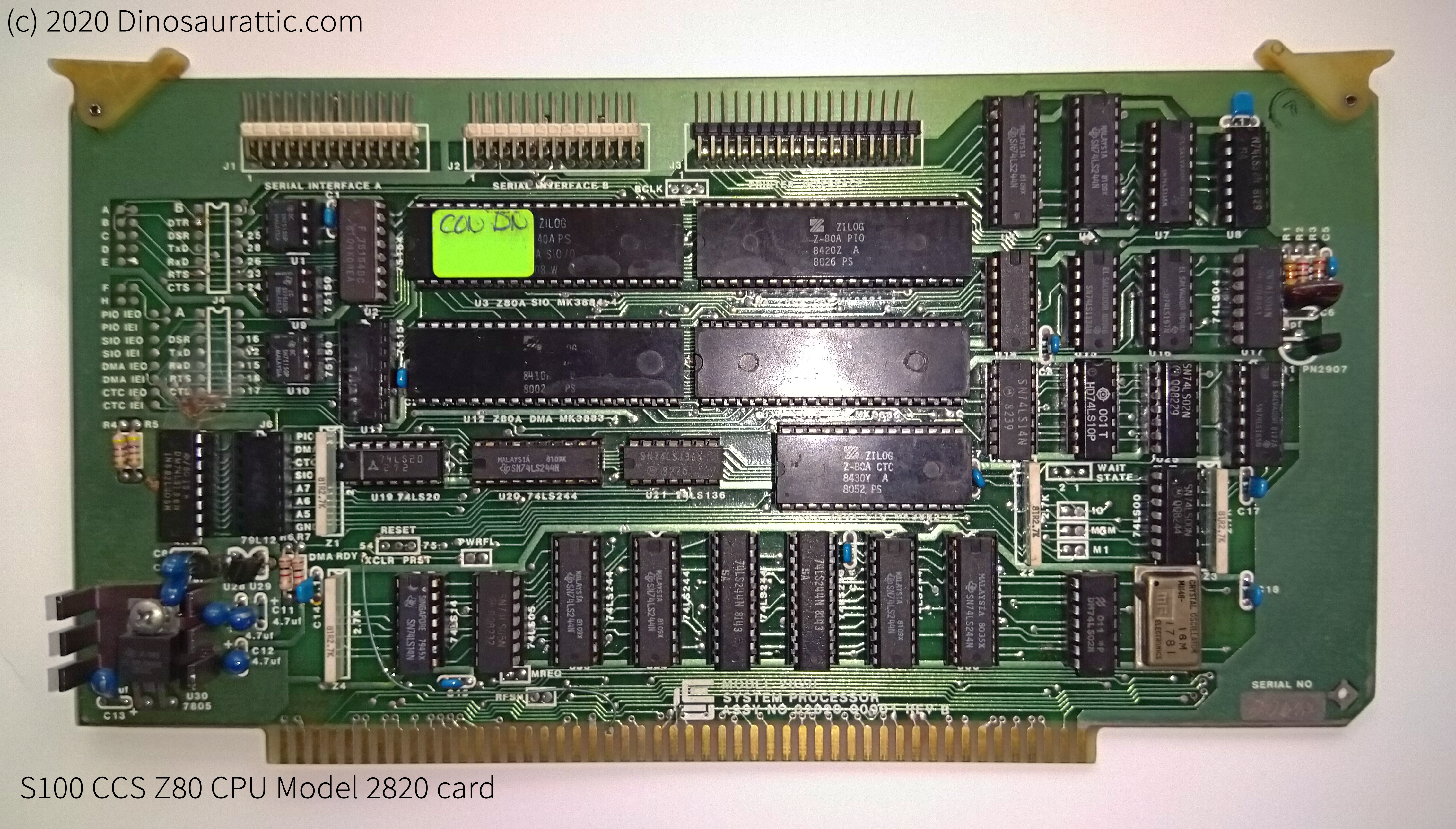 S100 Z80 processor card (2820)